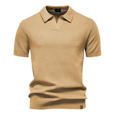 Mats | Textured Polo Shirt