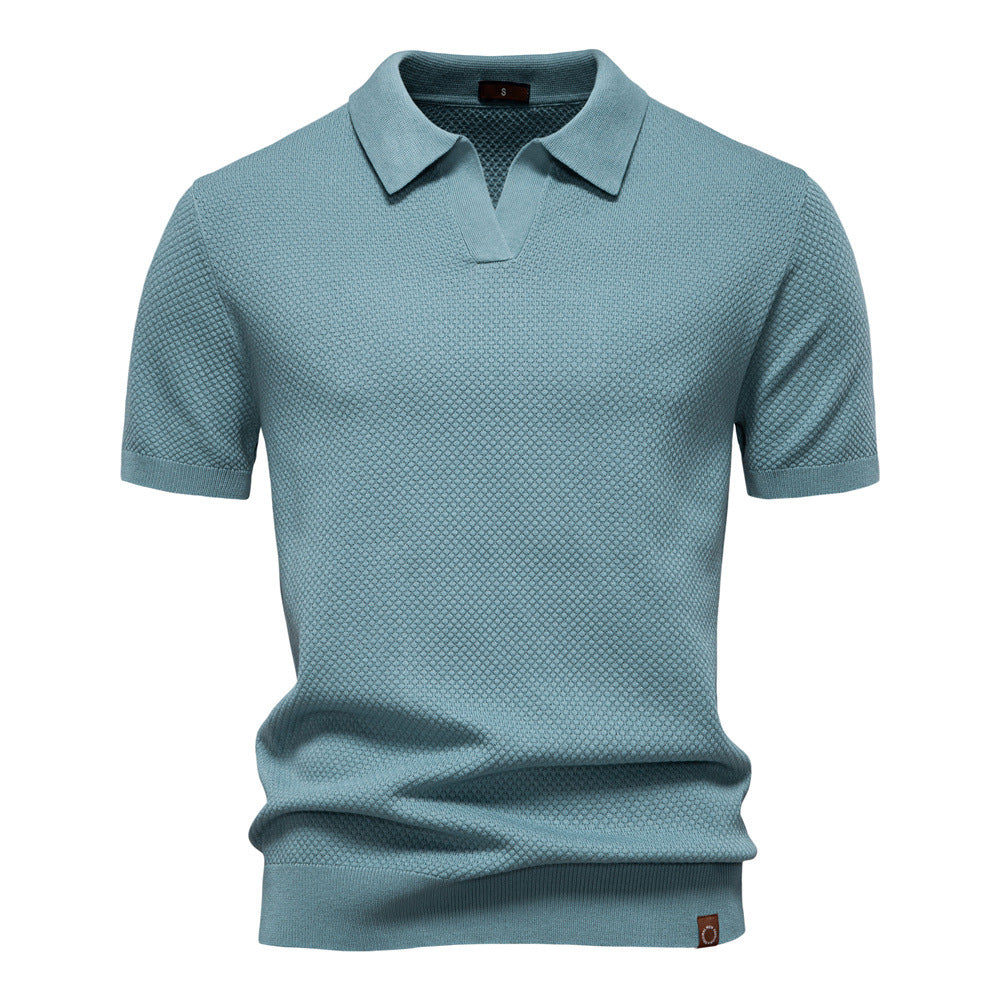 Mats | Textured Polo Shirt