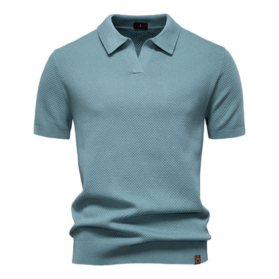 Mats | Textured Polo Shirt