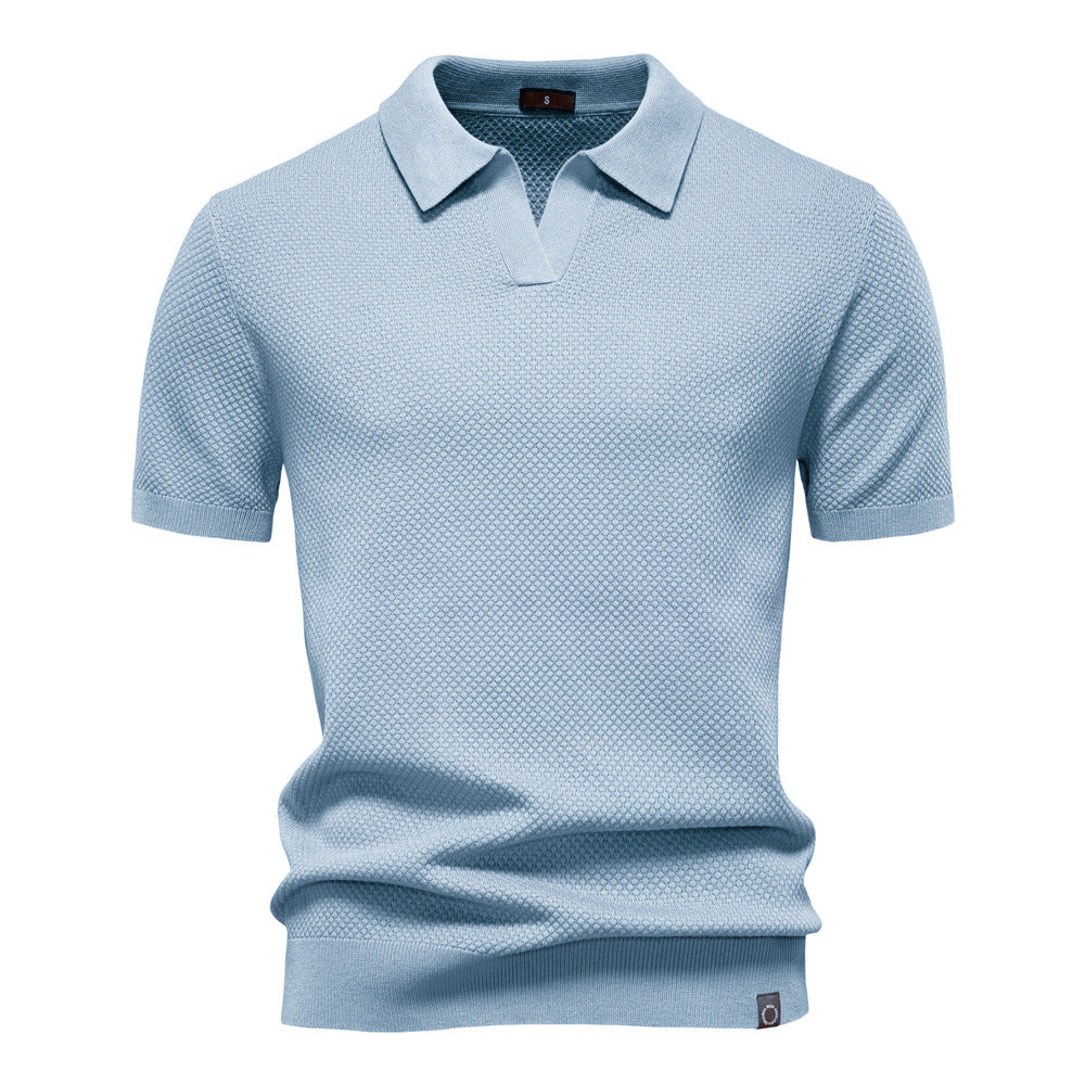 Mats | Textured Polo Shirt
