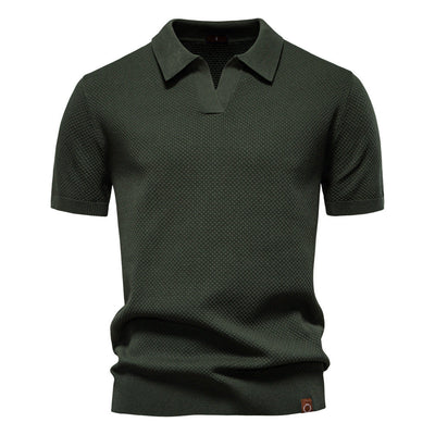 Mats | Textured Polo Shirt