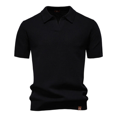 Mats | Textured Polo Shirt