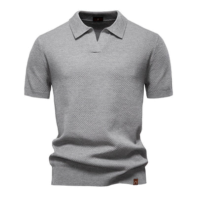 Mats | Textured Polo Shirt
