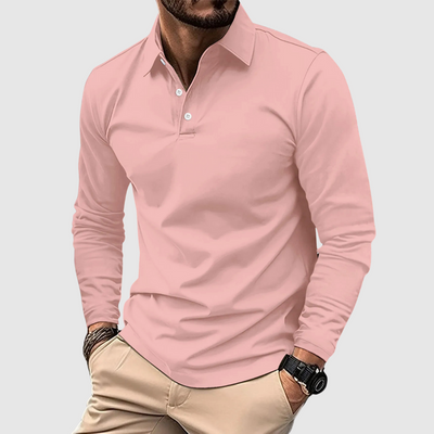 Leo | Breathable Long-Sleeve Polo