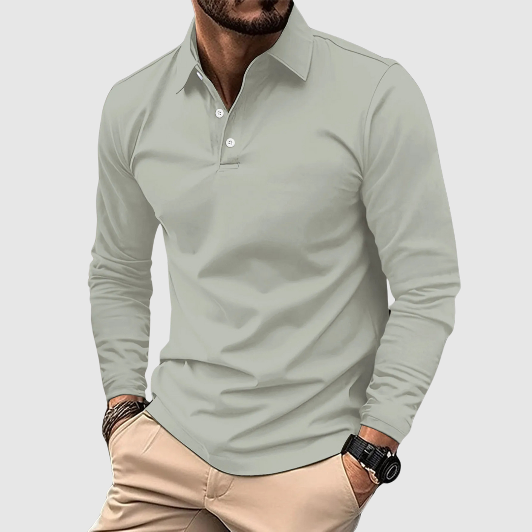 Leo | Breathable Long-Sleeve Polo