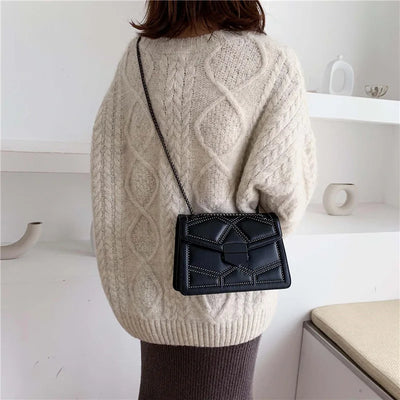 Stylish Crossbody Bag - Fashionable PU Leather