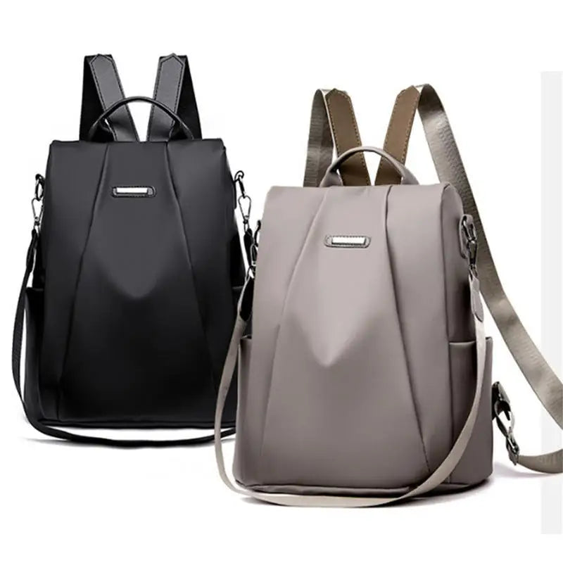 Elegant multifunctional backpack for women with detachable strap