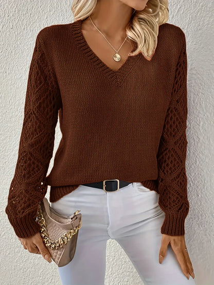 Eloise | V-Neck Knit Sweater