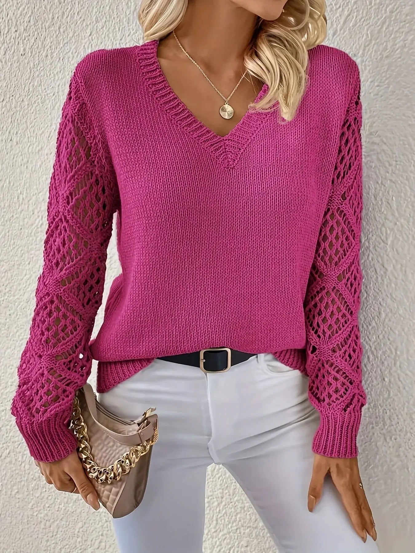 Eloise | V-Neck Knit Sweater