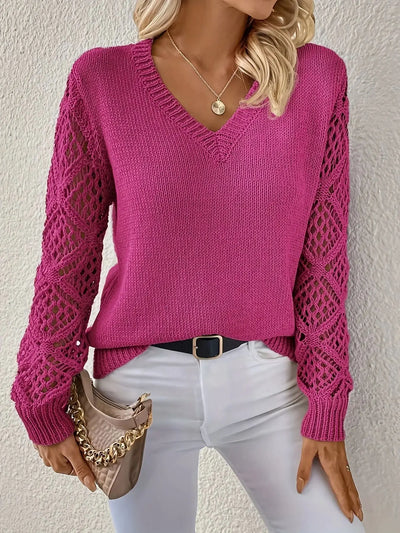 Eloise | V-Neck Knit Sweater