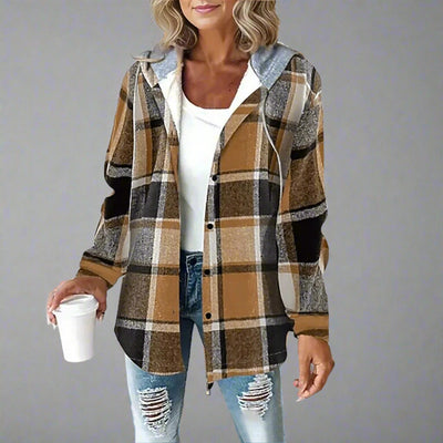 Jemima | Plaid Button-Up Jacket