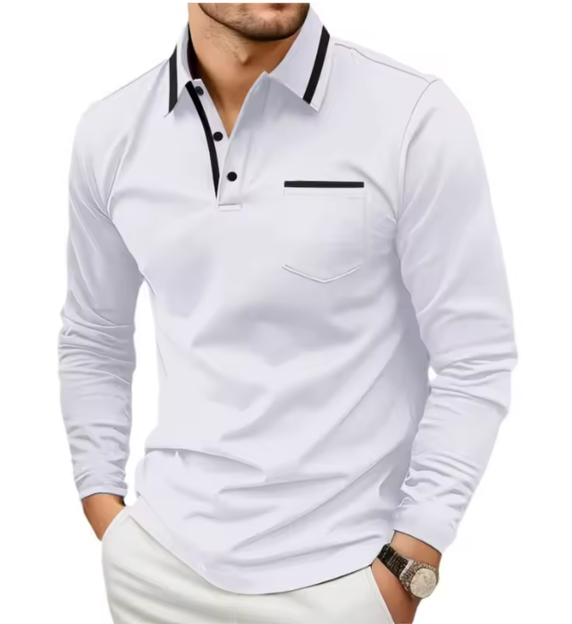 David Long-sleeved polo shirt
