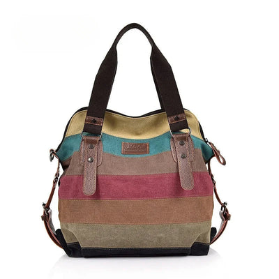 Colorful Leather Women's Handbag