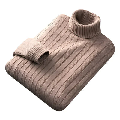 Niels | Cable-Knit Turtleneck Sweater