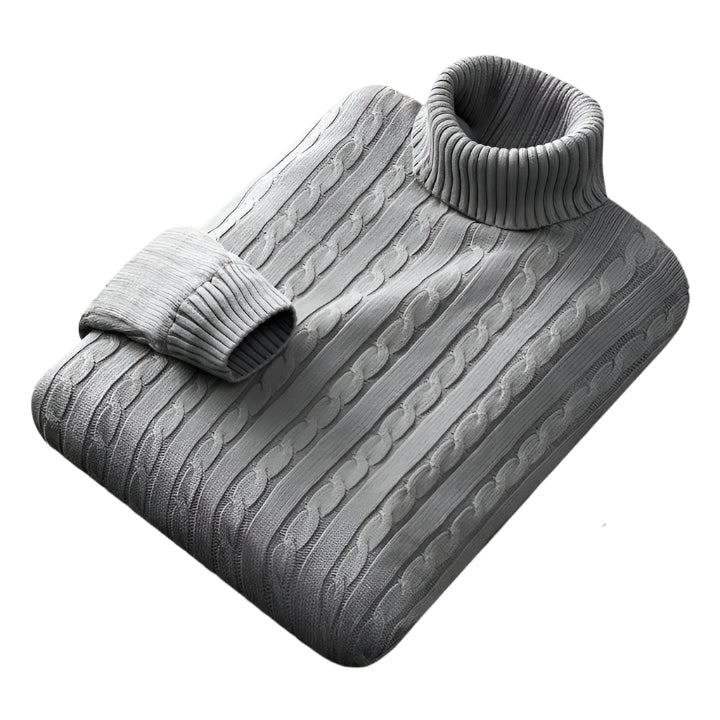 Niels | Cable-Knit Turtleneck Sweater