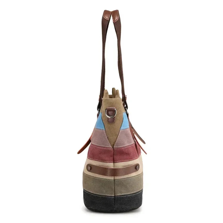 Colorful Leather Women's Handbag