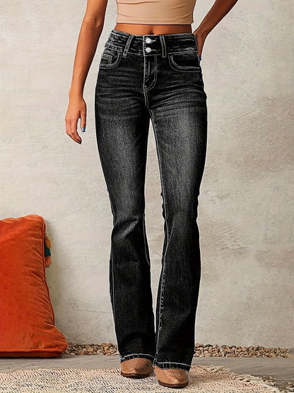 Marielle | Trendy High‑Waisted Flared Jeans