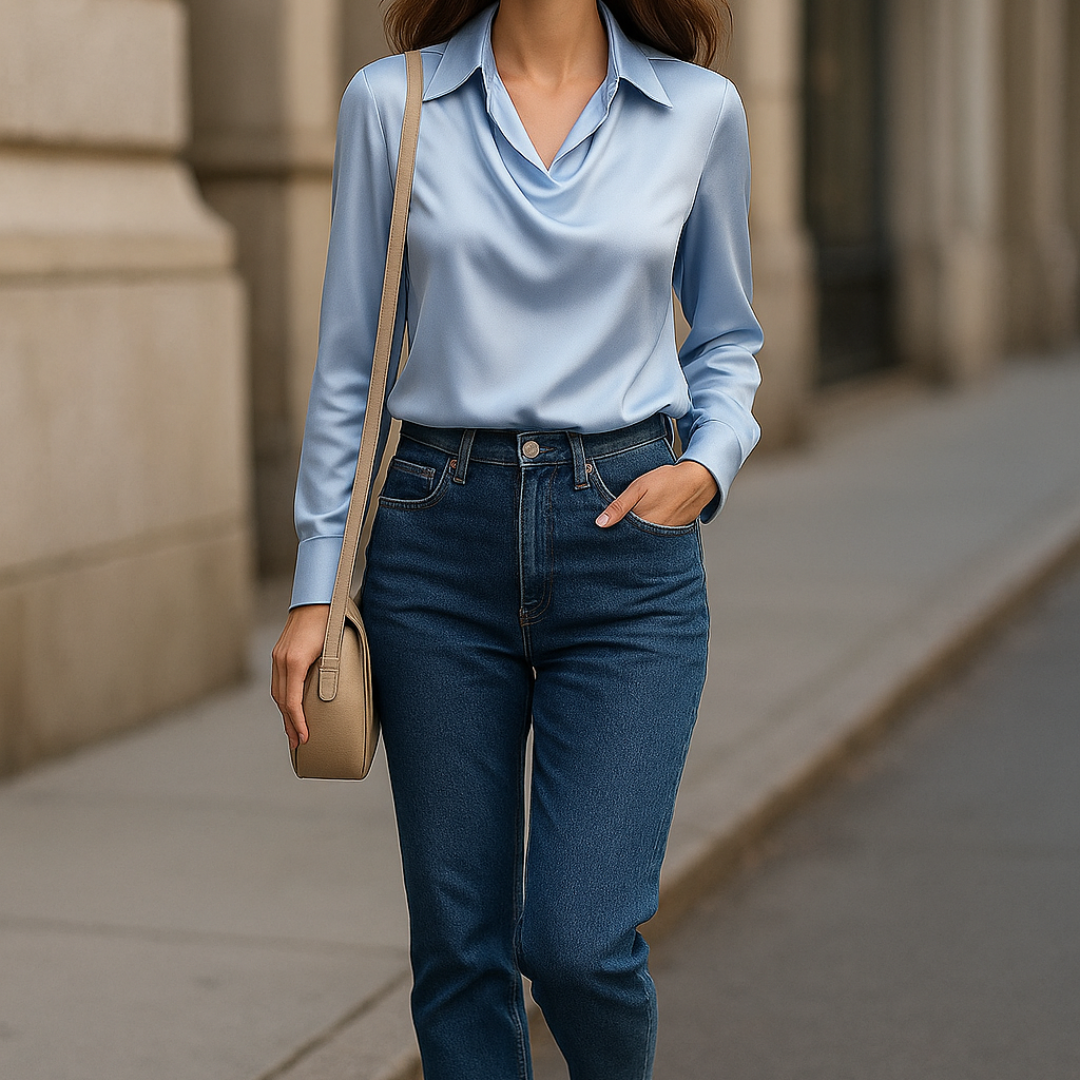 Catherine™ | Satin Blouse