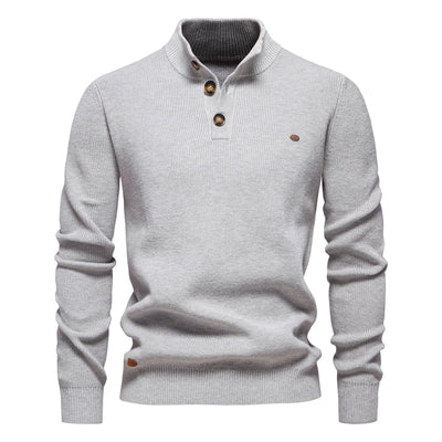Michael | Men’s Sweater with Button Detail