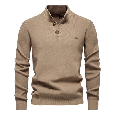 Michael | Men’s Sweater with Button Detail