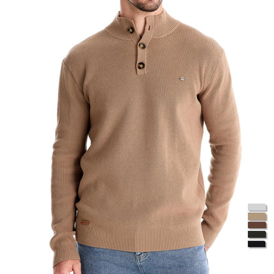 Michael | Men’s Sweater with Button Detail